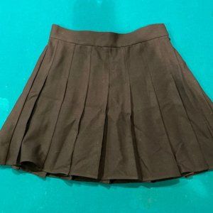 Garage black pleated mini skirt